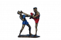 Preview: Muay Thai Figur rot blau Frontkick, XL